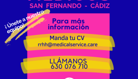 🔴oferta de empleo – médico, San Fernando (Cádiz)