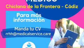 🔴 oferta de empleo – médico, chiclana de la frontera  (Cádiz)